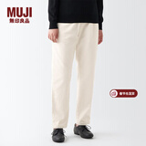 MUJI MUJI 女式 灯芯绒轻便裤休闲裤冬季 纯棉全棉 女装 BEE06C2A 米白色 S