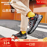 Skechers斯凯奇青少年运动鞋户外鞋冬季新款强抓地防滑儿童鞋406433L 黑色/红色/BKRD 34