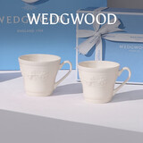 Wedgwood结婚礼物欢愉假日象牙白马克对杯马克杯高颜值水杯咖啡杯