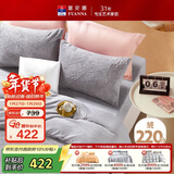 富安娜法兰绒四件套冬季防静电床品加厚保暖床单被套双人加大230*229cm
