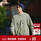 森马（Semir）迪士尼米奇家族合作系列卫衣男做旧复古2025春季宽松109125116105