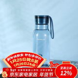 乐扣乐扣（LOCK&LOCK）夏季运动水杯简约塑料杯户外便携水壶男女学生杯子蓝色350ML