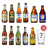 何以解忧纯进口精酿啤酒组合装 修道院/白啤/黑啤/果啤酒 比利时/德国等 纯进口精酿 330mL 11瓶 组合装 +酒杯