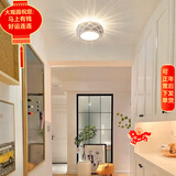 大观园（DGY） 走廊过道吸顶灯简约入户玄关灯具创意led阳台吸顶灯中山灯具O125 1665-暗装22*8cm-三色变光