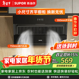 苏泊尔（SUPOR）抽油烟机家用升级19立方大吸力侧吸式小尺寸纤薄机身经典按键简易操作单烟机DJ07S
