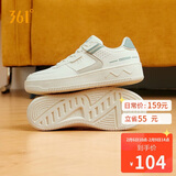 361°运动女鞋春夏季学生复古厚底增高小白休闲板鞋子女682116601F-10