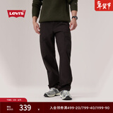 Levi's李维斯男士美式宽松直筒简约慵懒随性纯棉工装风伞兵休闲裤 黑色 36 (32)