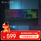 雷蛇（Razer）黑寡妇蜘蛛V3 机械键盘 游戏电竞电脑 全新透明机械轴 RGB灯效带腕托 104键 绿轴