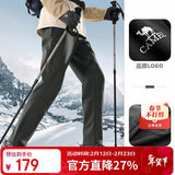 骆驼（CAMEL）户外冲锋软壳裤女防风防水加绒登山裤男丨火山岩发热 A13CAVV107