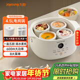 九阳（Joyoung）电炖锅电炖盅隔水炖锅煮粥煲汤锅家用多功能锅婴儿辅食锅4.5L白瓷内胆燕窝盅GD186