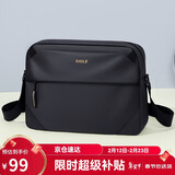 高尔夫（GOLF）单肩包男士大容量斜挎包男轻便防泼水手机ipad包商务休闲挎包