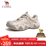 骆驼（CAMEL）云山1代户外秋季徒步登山休闲丑萌鞋情侣 G15S076104 燕麦色 42