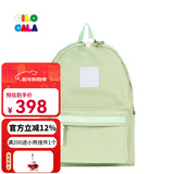 CILOCALA双肩包女M+号登山包校园电脑包大容量旅行包上班出游背包帆布书包 GREEN-薄荷M+中号