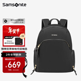 新秀丽（Samsonite）双肩包电脑包14英寸女士商务通勤背包书包轻松背负简约小巧OL风