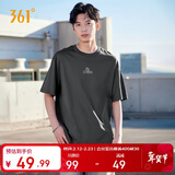 361°短袖男士t恤夏季纯棉新款运动跑步宽松休闲潮流上衣服652519106-6