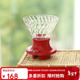 HARIOV60咖啡滤杯滤网过滤器手冲咖啡过滤滤杯过滤网聪明杯红色200ml  