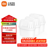 米家滤水壶净水器 家用直饮水质过滤器净水壶自来水多效双层滤芯商用净水杯 小米米家滤水壶滤芯三支装