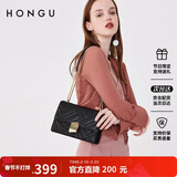 红谷女士包包牛皮单肩斜挎包小香风链条包 情人节送女友