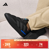 adidas ADIPUFF面包鞋柔软舒适保暖棉鞋秋冬阿迪达斯官方轻运动   黑色（推荐选大半码）   46