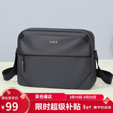 高尔夫（GOLF）单肩包男士大容量斜挎包男轻便防泼水手机ipad包商务休闲时尚挎包