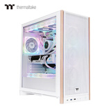 Thermaltake（Tt）钢影 木韵 机箱电脑主机 白色（木纹装饰/Type-c/ATX主板/支持360水冷/9风扇位）