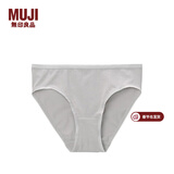 MUJI MUJI 女式 弹力天竺编织中腰短裤 内裤 FCE01A1A 中灰色 L