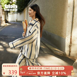 野兽派家居（tbh）黑豹法兰绒家居服套装可外穿冬季情侣睡衣 男女同款家居服套装 M