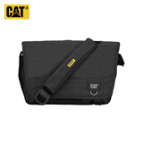 卡特（CAT）单肩斜挎包邮差包电脑包15/16英寸公文包男 黑色 83607