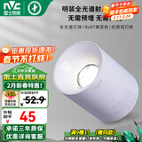 雷士（NVC） 明装射灯 全光谱高显色护眼LED防眩斗胆灯格栅灯吸顶聚光筒灯 直筒白-7W 明装 暖白光