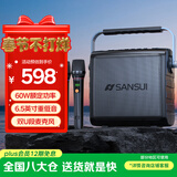 山水（SANSUI）G1户外K歌专用 广场舞音响无线蓝牙音箱一体机低音炮移动露营音响声卡直播电木吉他民谣乐器音箱