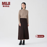 MUJI女式 灯芯绒 A字裙 长半身裙女冬季款裙子 美拉德BE09CC3A 深棕色 S (155/62A)