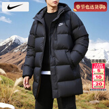 耐克（NIKE）羽绒服男士2026春季新款运动服装梭织防风衣加厚外套中款连帽棉服 含绒量85%/拒水干爽/晒图退10 【建议拍小一码】 L 【175】体重130~150斤左右