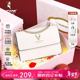 啄木鸟（TUCANO）包包女款2026年牛皮链条小方包单肩斜挎包实用新年生日情人节礼物