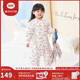 良良（liangliang）婴儿睡袋夏季空调房防踢被宝宝纯棉可拆袖儿童睡袋 小鹿粉·春秋款【适合20-25℃】 S（建议身高60-75cm）