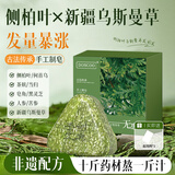 DOSCOO侧柏叶洗发皂新疆乌斯曼草何首乌中草药固发防脱增密防断脱手工皂 【单盒装侧柏叶新疆乌斯曼草】防脱古法配方 送起泡网 天然草本0添加老中医配方
