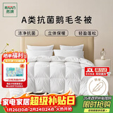 然牌TTC静音抗菌白鹅毛被芯 双人加厚保暖冬被 约4斤 200x230cm 白色