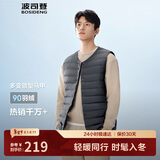 波司登25年羽绒马甲男士秋冬90绒轻薄圆领修身短款休闲送礼物外套