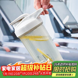 贝瑟斯摇摇杯健身男女奶昔蛋白粉摇杯大容量水杯运动便携带500ml灰色