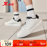 特步情侣男女鞋板鞋小白鞋冬季保暖防滑耐磨板鞋男休闲鞋