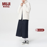 MUJI MUJI 男女通用 羊羔绒 拉链夹克 毛绒加绒厚外套 秋冬季 米白色 S-M