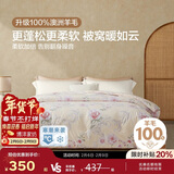 博洋家纺A类抑菌100%澳洲进口复合羊毛被被芯加厚冬被200*230cm家居馆