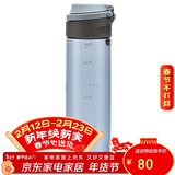 乐扣乐扣（LOCK&LOCK）一键式运动水杯塑料杯户外便携水壶带把手刻度男女杯子蓝色750ml
