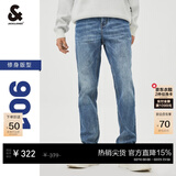 杰克·琼斯（JACK&JONES）26年春男装修身牛仔裤男弹性品牌男裤休闲潮流四季款宽松直筒裤子 E42中牛仔蓝-第二批 31 175/80A(W31/L30)