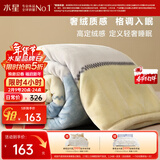 水星家纺毛毯冬季加厚加绒A类拉舍尔毯子双层铺床盖毯可机洗5.6斤180×230