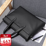 POLO公文包男士头层牛皮商务手提包男公事包14/15.6英寸笔记本电脑包