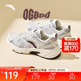 安踏OG800丨复古休闲鞋女鞋2025秋季情侣增高缓震舒适百搭运动鞋女