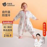 贝肽斯婴儿睡袋暖姜恒温儿童分腿睡袋婴幼儿防踢被睡衣秋冬中厚 甜梦M