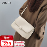 viney牛皮斜挎品牌包包女包大容量单肩邮差包生日情人节礼物送女友老婆