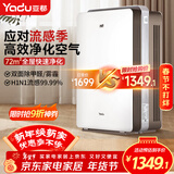 亚都（YADU）空气净化器 办公室家用净化器 除甲醛细菌雾霾过敏源流感 KJ600G-S5Pro