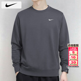 耐克（NIKE）套头衫男士25冬季新款运动服装跑步针织外套时尚长袖圆领保暖卫衣 法式毛圈/热推款/晒图退5 S 【165】体重90~110斤左右